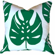 Monstera Pillow in Leaf | Beach House Style | by Garson Jasper