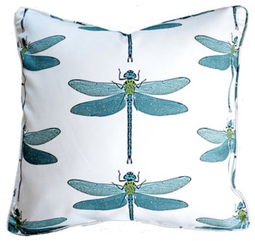 dragonfly pillow | garden textiles | by garson jasper