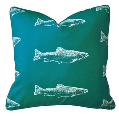 Brook Trout Pillow | Lake House Style | by Garson Jasper